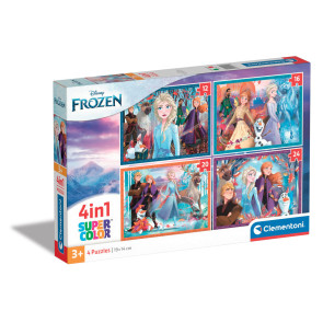 CLEMENTONI 4 в 1 Пъзел Frozen