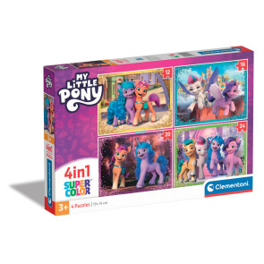 CLEMENTONI 4 в 1 Пъзел My Little Pony