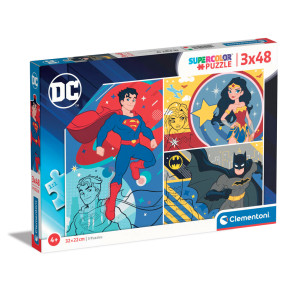 CLEMENTONI 3x48ч. Пъзел DC Comics