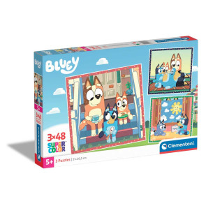 CLEMENTONI 3x48ч. Пъзел Bluey 