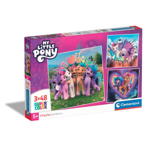 CLEMENTONI 3x48ч. Пъзел My Little Pony