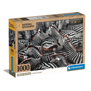 CLEMENTONI 1000ч. Пъзел National Geographic Zebra 