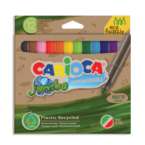 CARIOCA Маркери Jumbo Eco Family 12 цвята