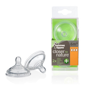 TOMMEE TIPPEE Биберон 3 капки 6+м. ANTI COLIC+ FAST