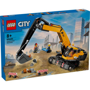 LEGO® City Жълт строителен екскаватор 60420