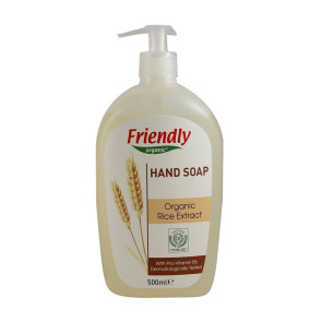Friendly Organic Натурален сапун за ръце с екстракт от органичен ориз 500 мл.