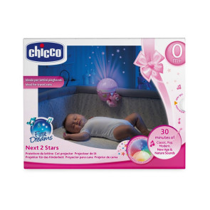 CHICCO Проектор - лампа с плюшено мече РОЗОВ