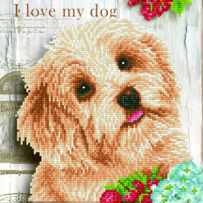 Diamond Dotz Диамантен гоблен I Love my Dog 7738 диаманта