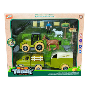 Ферма Farm Truck с Трактор и Камион с Ремарке за разглобяване