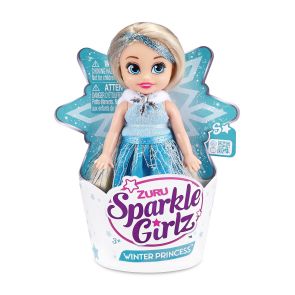 Sparkle Girlz Кукла Зимна Принцеса Super Sparkly в конус 10 см.