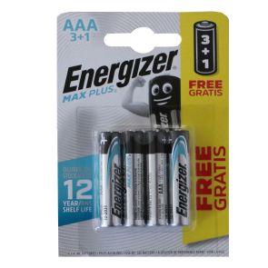 ENERGIZER Батерии MAX PLUS АЛКАЛНИ AAA (3+1 БР.)