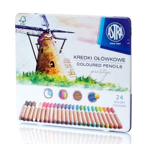 ASTRA ПРЕСТИЖ Цветни моливи от кедрово дърво 24 цвята