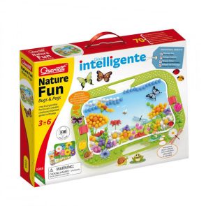 QUERCETTI Мозайка 316 части NATURE FUN BUGS AND PEGS