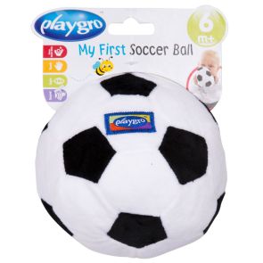 Playgro Текстилна футболна топка 6+м