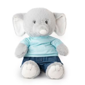 АМЕК Плюшен Слон с дънки и тениска 27СМ