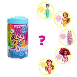 BARBIE COLOR REVEAL RAINBOW MERMAIDS Кукла Barbie® Chelsea™ русалка с магическа трансформация