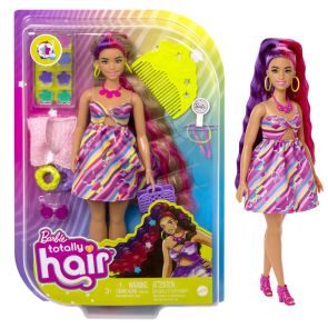BARBIE FASHION DOLLS Комплект за игра с кукла с къдрава коса "TOTALLY HAIR"