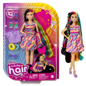 BARBIE FASHION DOLLS Комплект за игра с кукла с тъмна коса "TOTALLY HAIR"