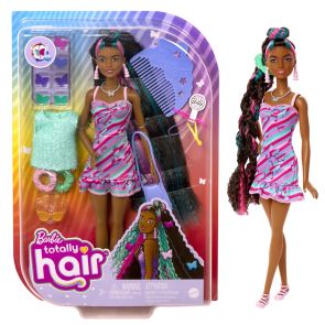 BARBIE FASHION DOLLS Комплект за игра с кукла афроамериканка с къдрава коса "TOTALLY HAIR"
