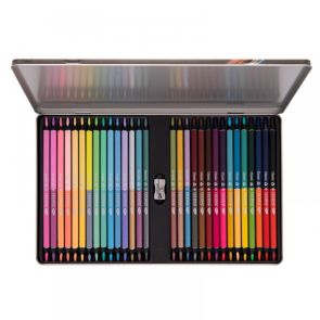 Daco Моливи 60 цвята двуцветни с острилка
