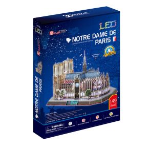 CubicFun 3D Пъзел с LED светлини NOTRE DAME De PARIS