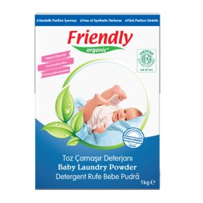 Friendly Organic Органичен прах за пране на бебешки дрехи 1 кг.