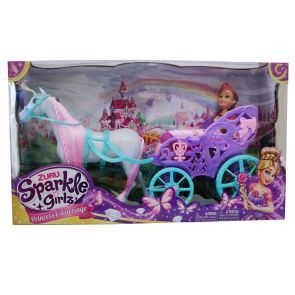 SPARKLE GIRLZ Каляска с кон и кукла