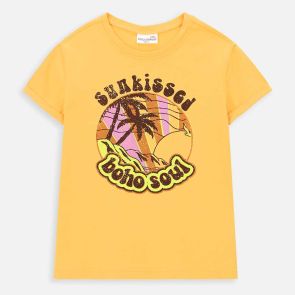 Coccodrillo Тениска HAPPY RETRO GIRL KIDS палми 92-122