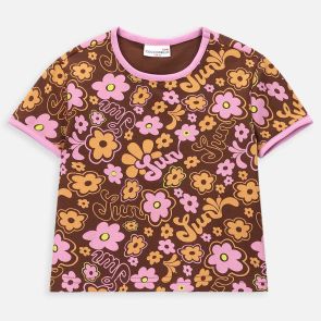 Coccodrillo Тениска HAPPY RETRO GIRL KIDS цветя 92-122
