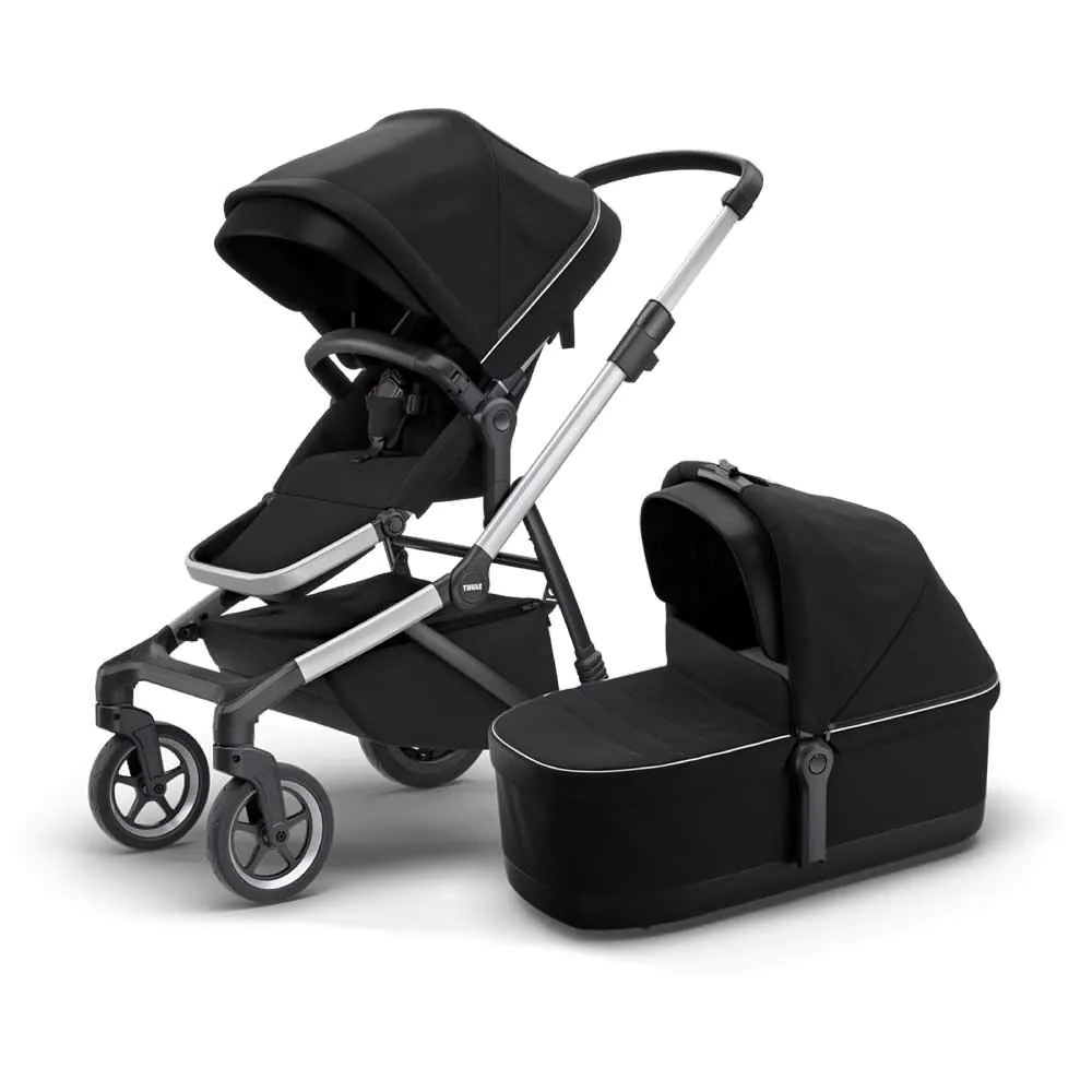 THULE Комбинирана количка 2в1 SLEEK MIDNIGHT BLACK/ALUMINUM