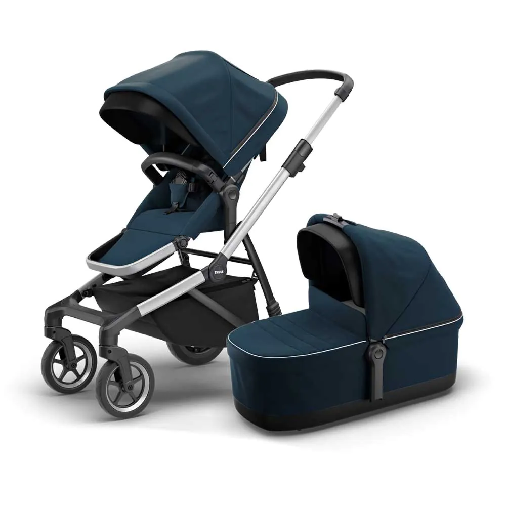 THULE Комбинирана количка 2в1 SLEEK NAVY BLUE/ALUMINUM